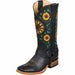 Botas Altas de Cuero con Girasoles para Mujer en Horma Rodeo Q322GL6205 - Quincy Boots