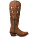 Botas Altas de Cuero Original para Mujer Color Tan Q34T8331 - Quincy Boots