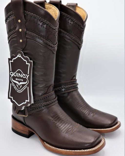 Botas Altas de Cuero para Mujer en Horma Rodeo Q3224207 - Quincy Boots