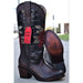 Botas Altas de Piton Grabado para Mujer en Punta Oval Q39RT5794 - Quincy Boots