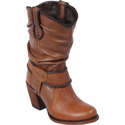 Botas Cortas de Cuero para Mujer en Horma Oval Q39B2751 - Quincy Boots