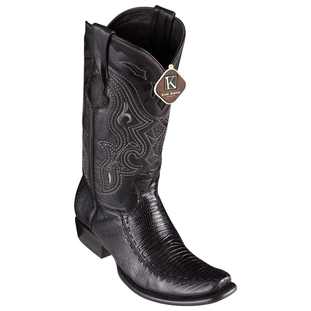 Botas de Armadillo Lizard con Venado Original Horma Dubai KE-479F0705 - King Exotic Boots