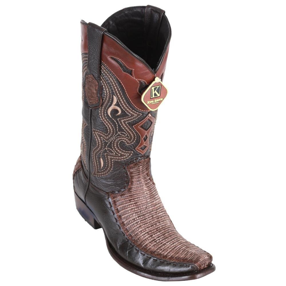 Botas de Armadillo Lizard con Venado Original Horma Dubai KE-479F0735 - King Exotic Boots