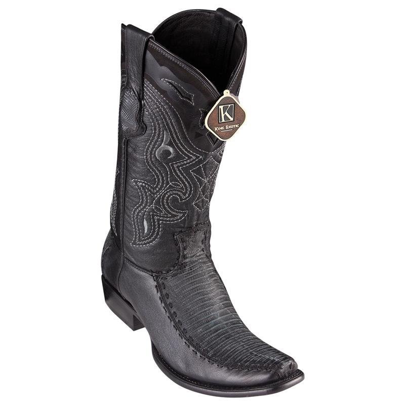 Botas de Armadillo Lizard con Venado Original Horma Dubai KE-479F0774 - King Exotic Boots