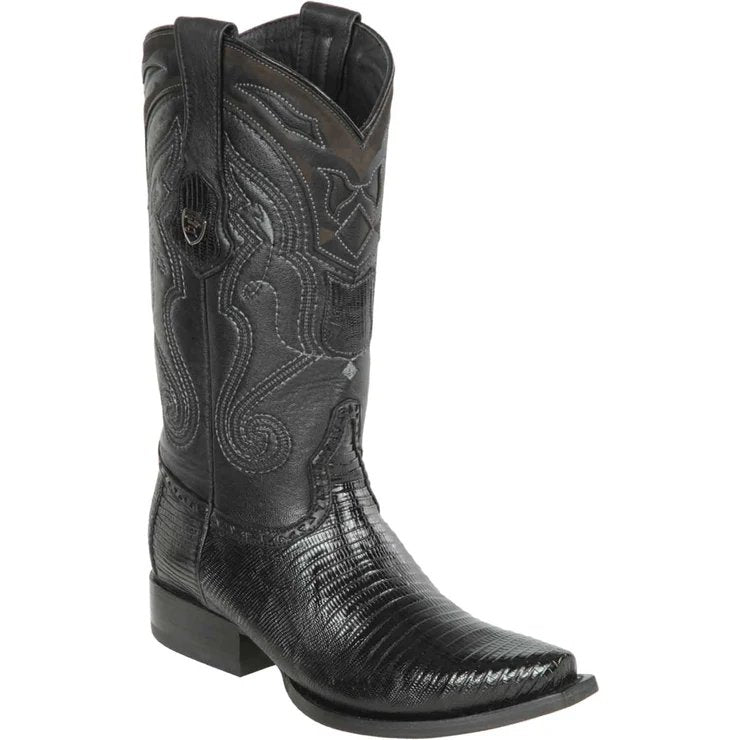 Botas de Armadillo Original Horma Puntal Color Negro - Wild West Boots