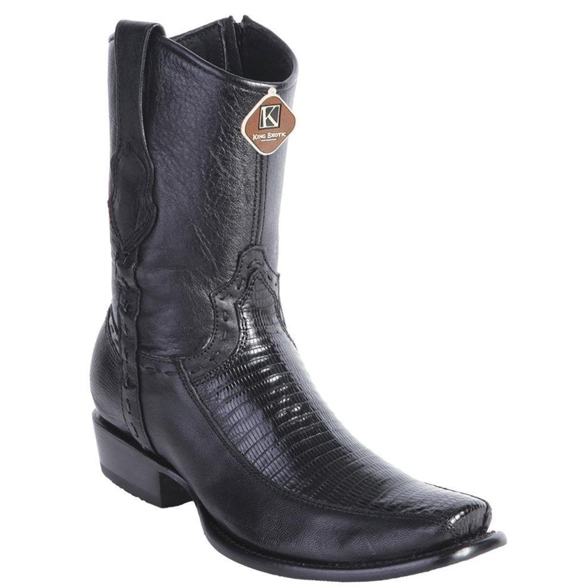 Botas de Armadillo Lizard Original con Venado Corta Dubai KE-479BF0705 - King Exotic Boots
