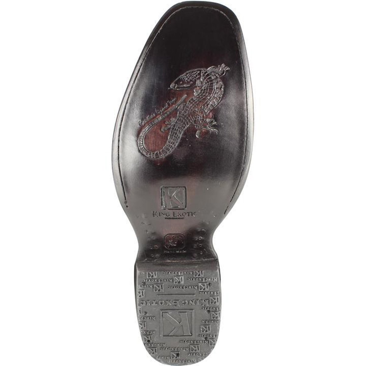 Botas de Armadillo Lizard Original con Venado Corta Dubai KE-479BF0716 - King Exotic Boots