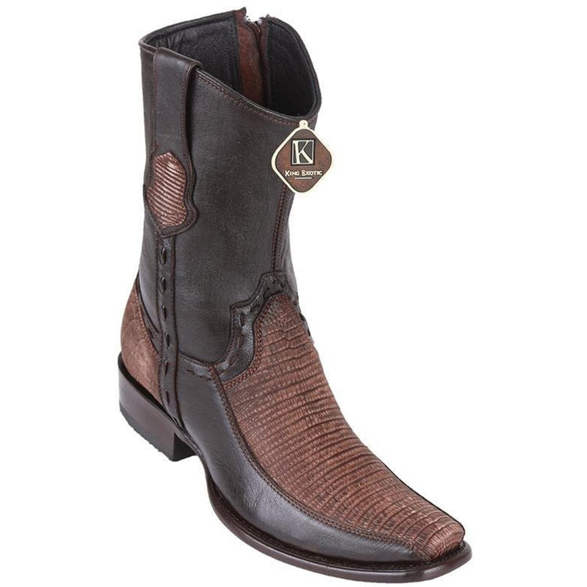 Botas de Armadillo Lizard Original con Venado Corta Dubai KE-479BF0735 - King Exotic Boots