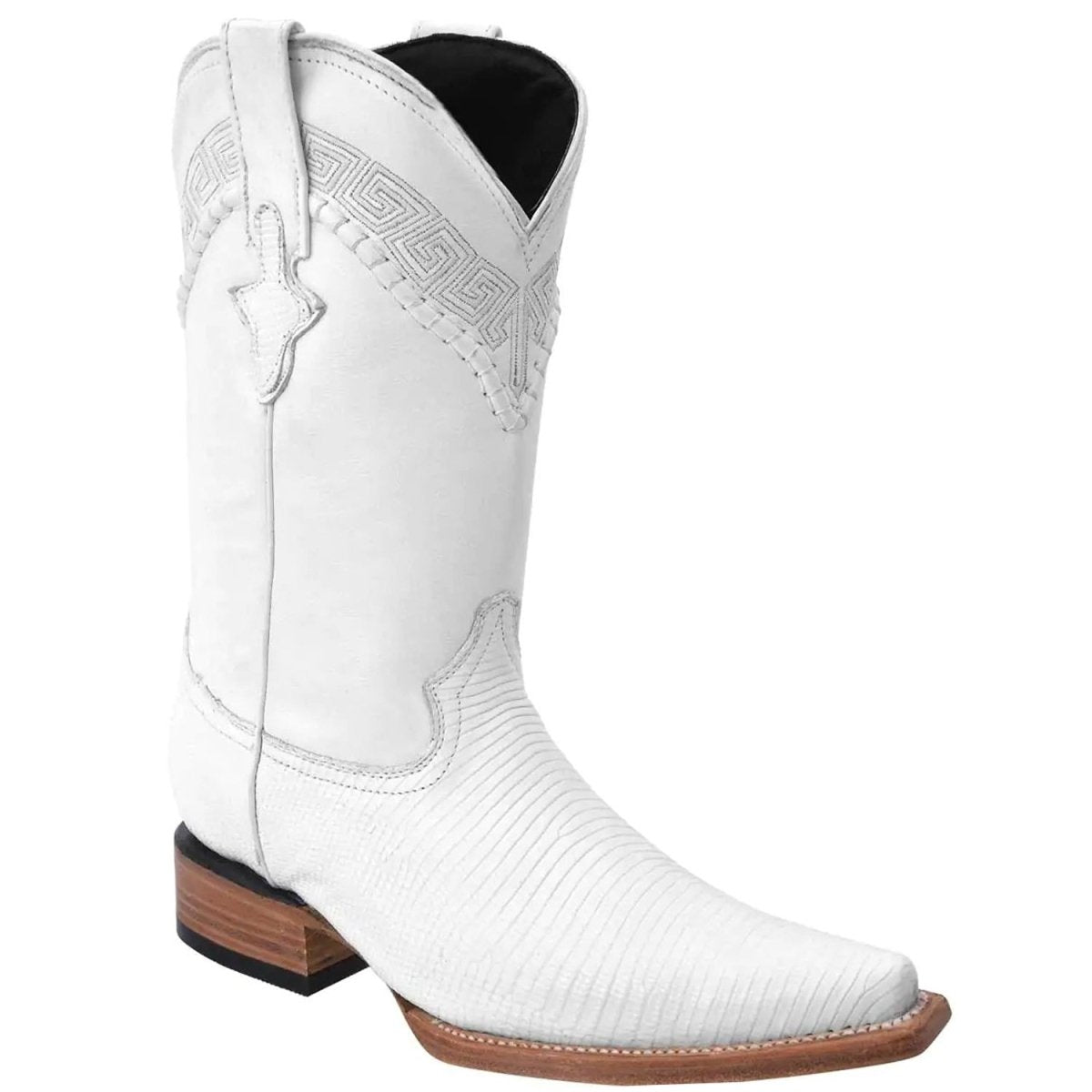 Botas de Armadillo Lizard Original Horma 3X Aladino WD-059 - White Diamonds Boots