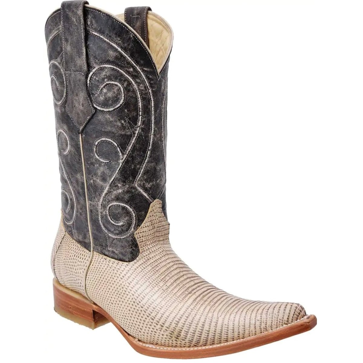 Botas de Armadillo Lizard Original Horma 3X Aladino WD-070 - White Diamonds Boots