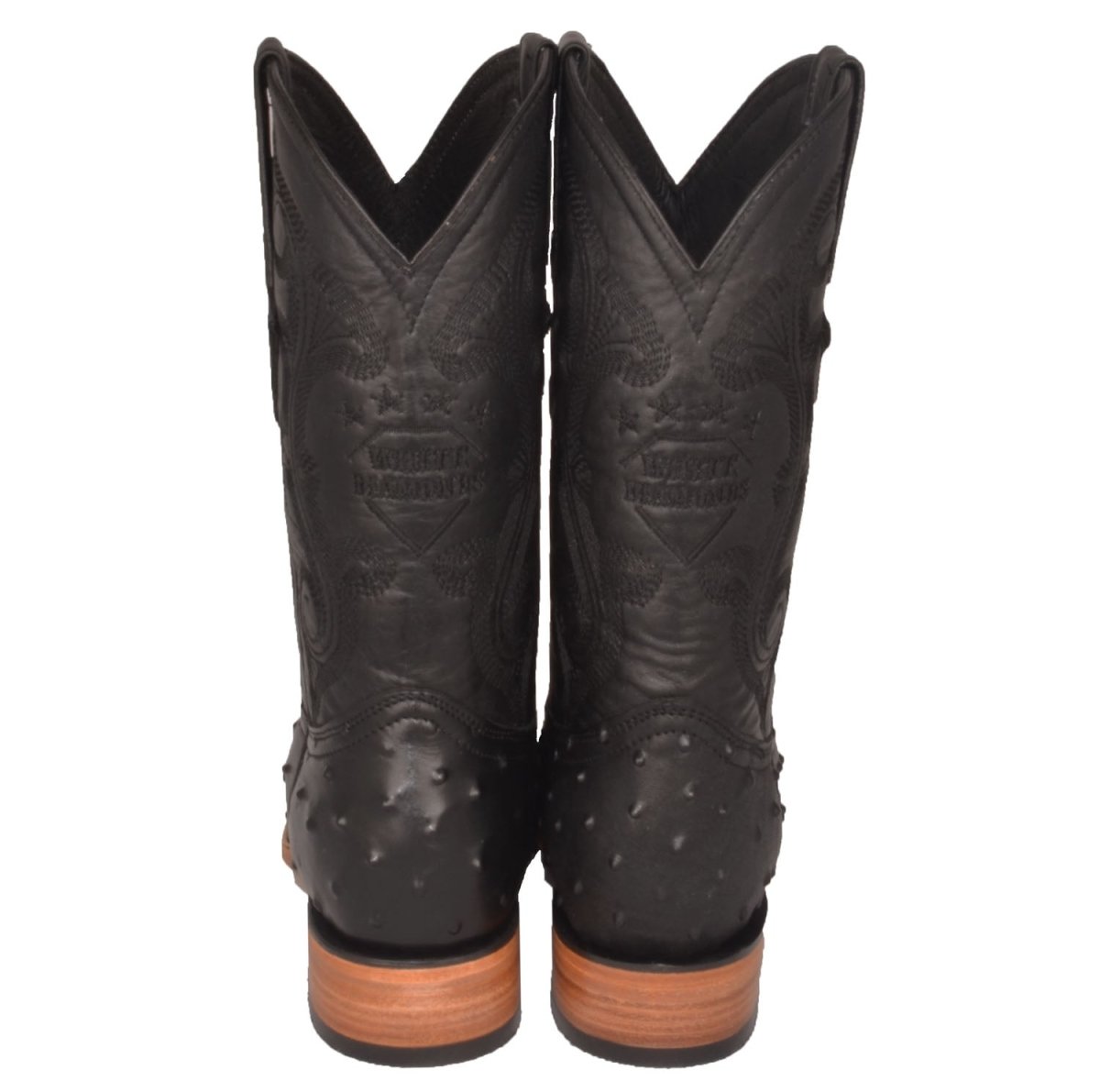 Botas de Avestruz Grabado en Horma 3X Aladino WD-116 - White Diamonds