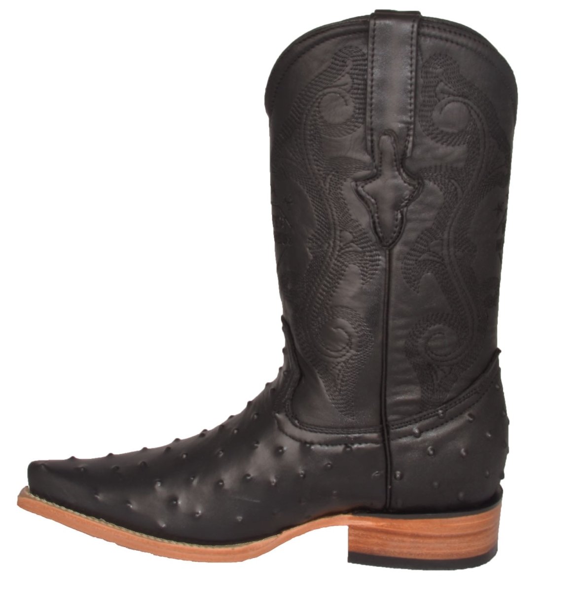 Botas de Avestruz Grabado en Horma 3X Aladino WD-116 - White Diamonds