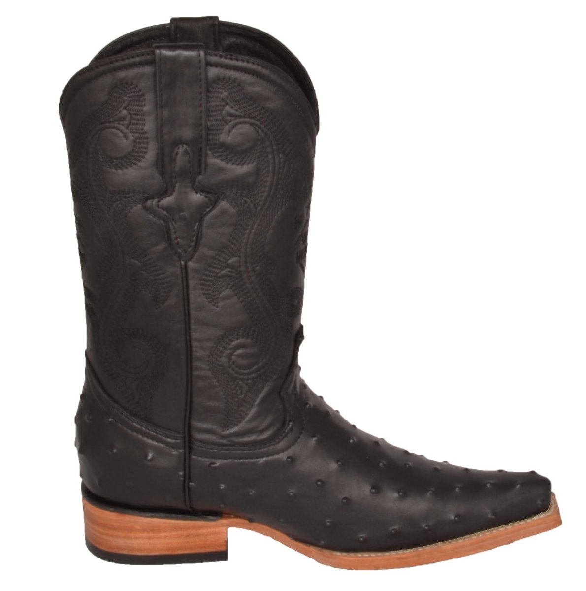 Botas de Avestruz Grabado en Horma 3X Aladino WD-116 - White Diamonds