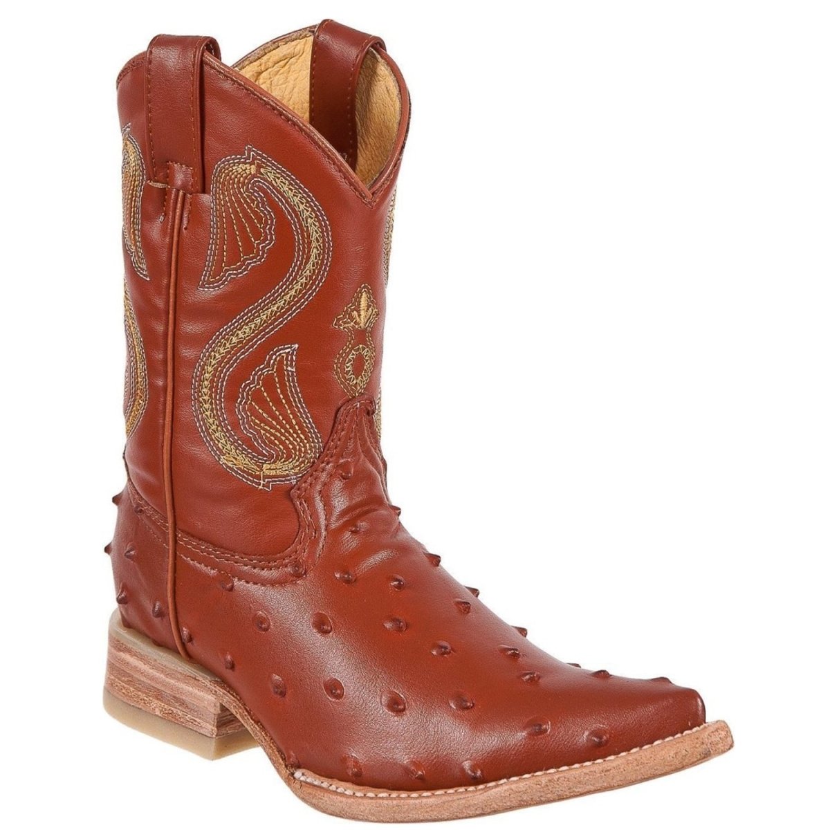 Botas de Avestruz Imitacion Chihuahua para Niño ROD-AVEC - Rodeo Imports