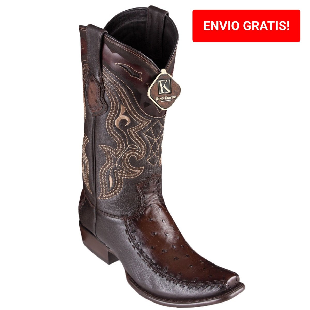 Botas de Avestruz Original Dubai Tejida KE-479F0316 - King Exotic Boots