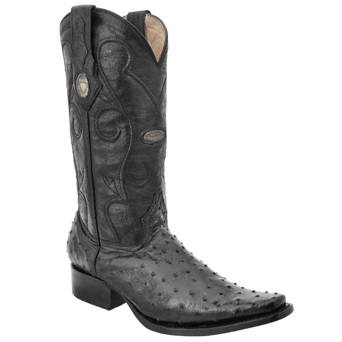 Botas de Avestruz Original Horma Europea WD-143 - White Diamons Boots