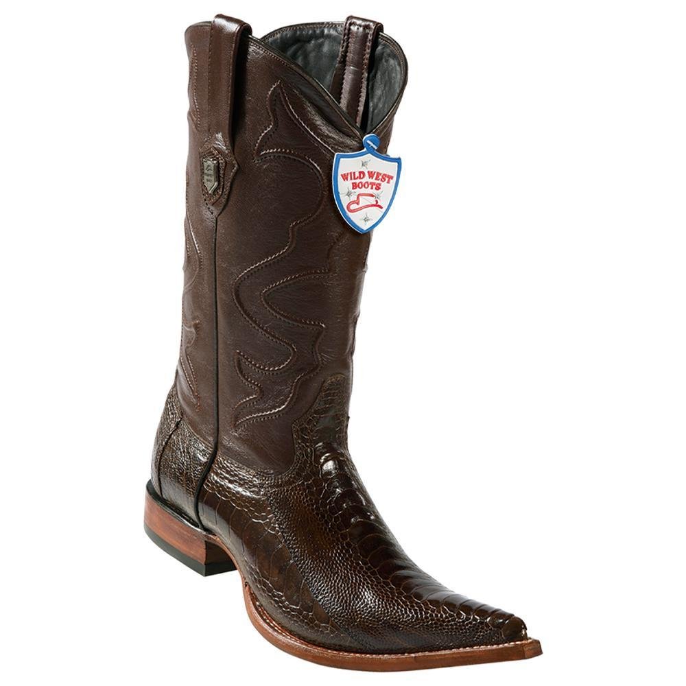 Wild West Botas de Pata de Avestruz Horma Square Toe Black Cherry main image 1