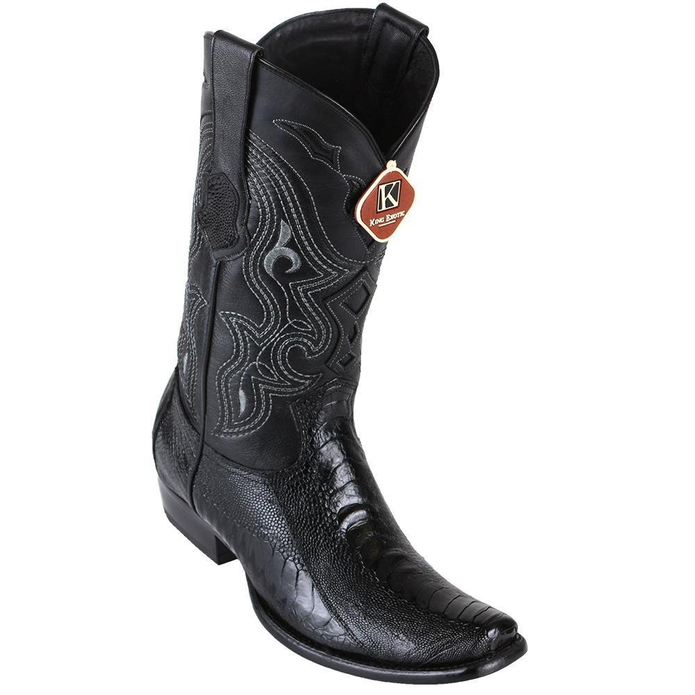Botas de Avestruz Pata Original Horma Dubai KE-4790505 - King Exotic