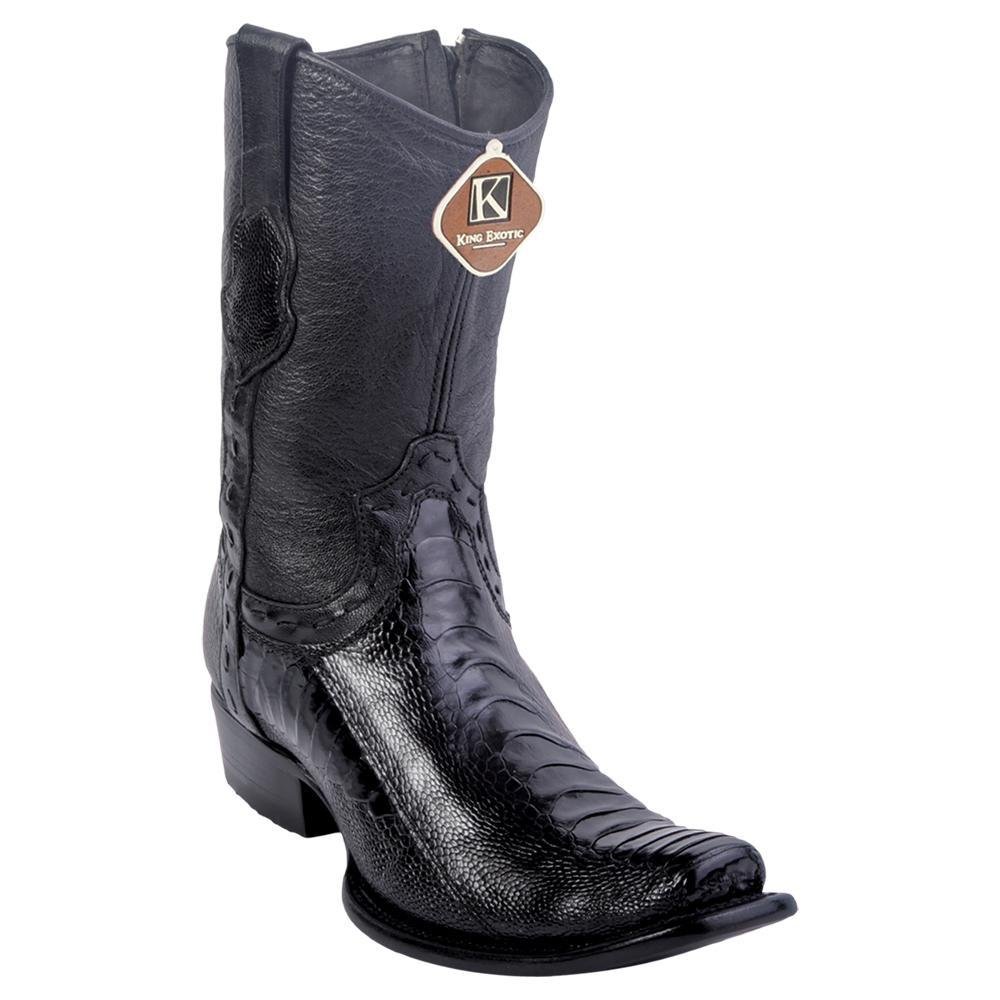 Botas de Avestruz Pata Original Horma Dubai KE-479B0505 - King Exotic