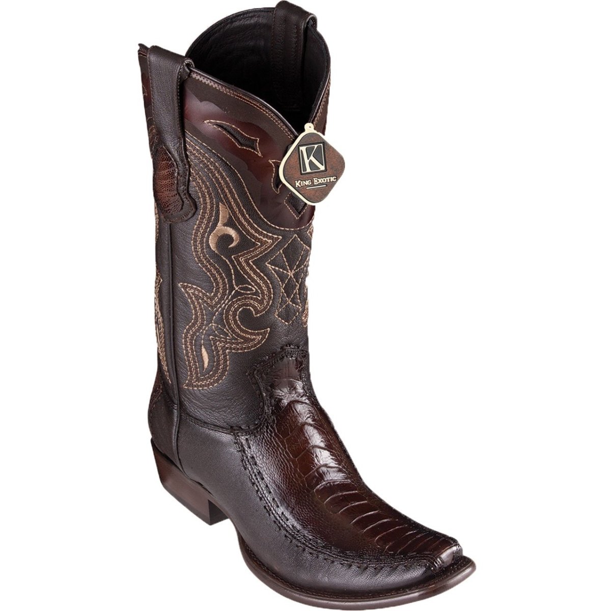 Botas de Avestruz Pata Punta Dubai KE-479F0516 - King Exotic Boots