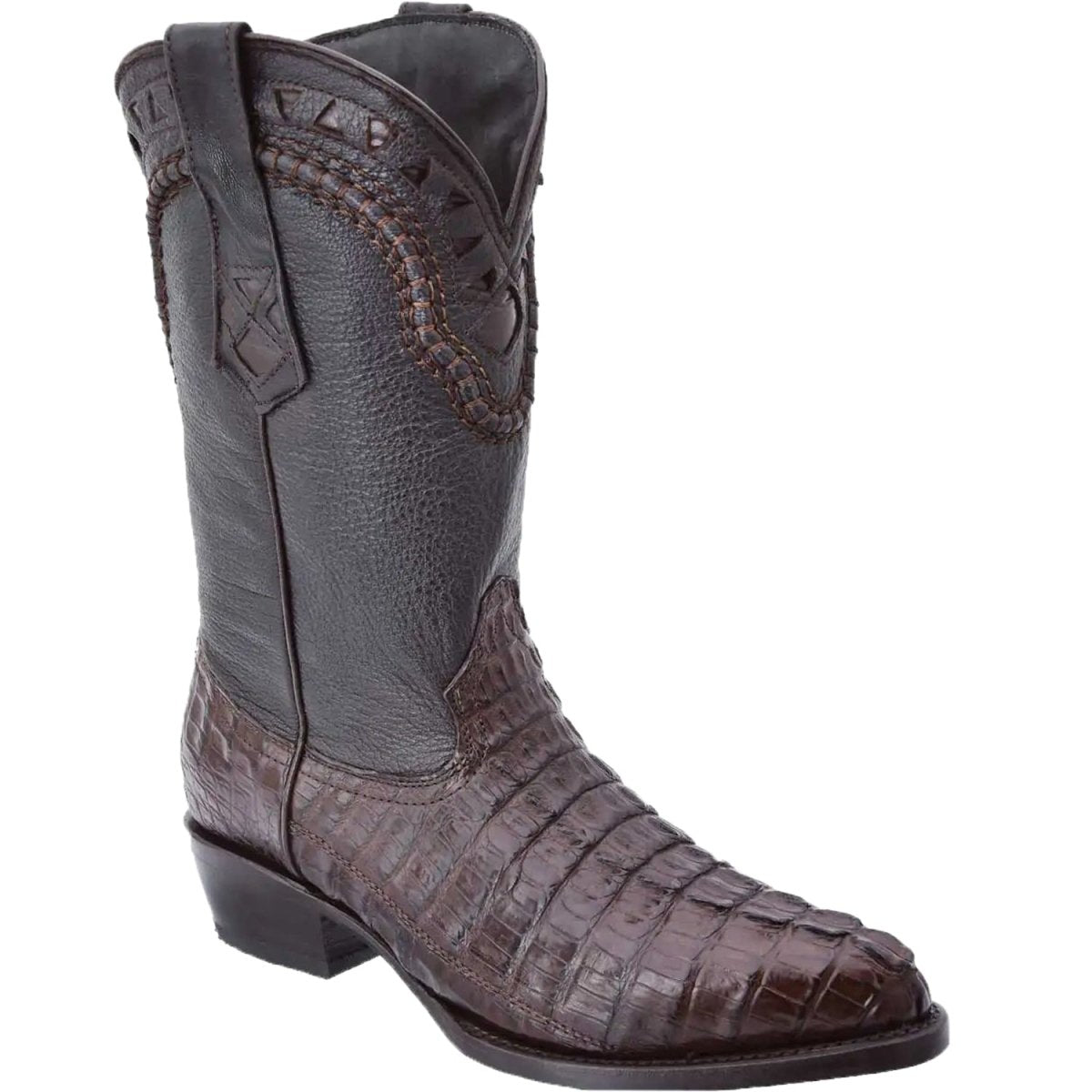 Botas de Cocodrilo Caiman Cola Original Horma Puntal WD-200 - White Diamonds Boots