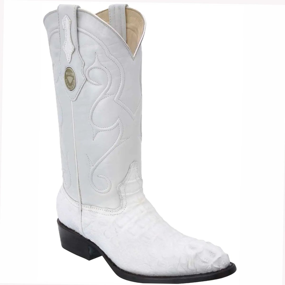 Botas de Cocodrilo Caiman Cola Original Horma Puntal WD-205 - White Diamonds Boots