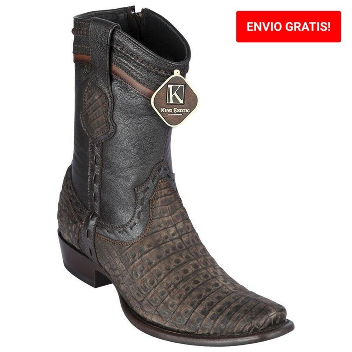 Botas de Cocodrilo Caiman Panza Corta Dubai KE-479B8235 - King Exotic Boots