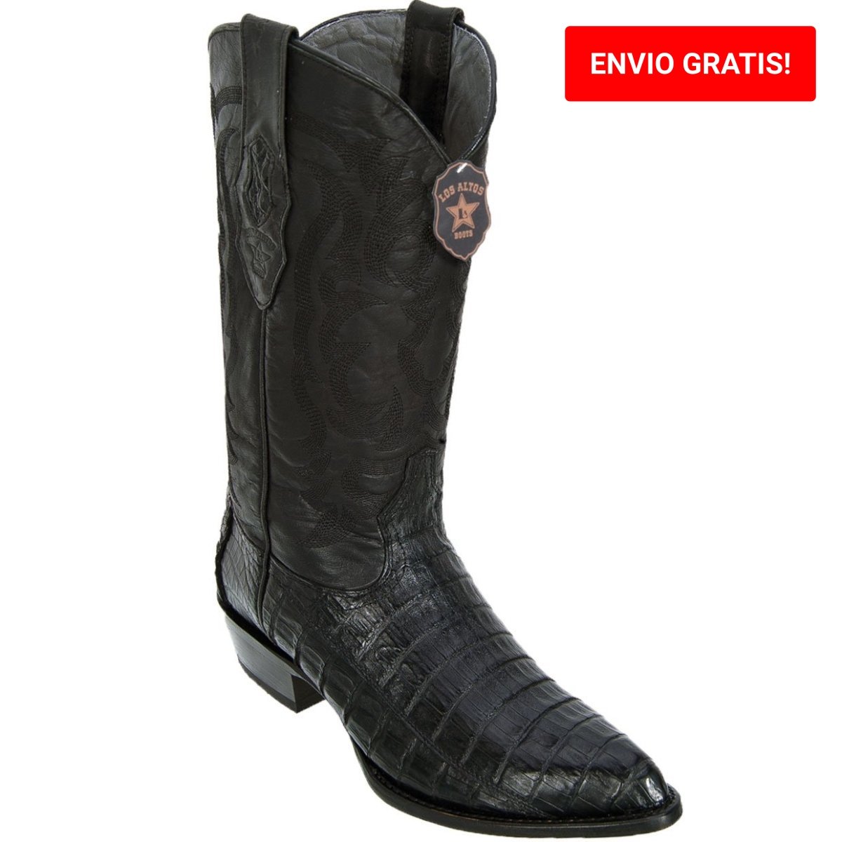 Botas Cognac de Cocodrilo Grabada Horma Puntal 900 WD-179 main image 0
