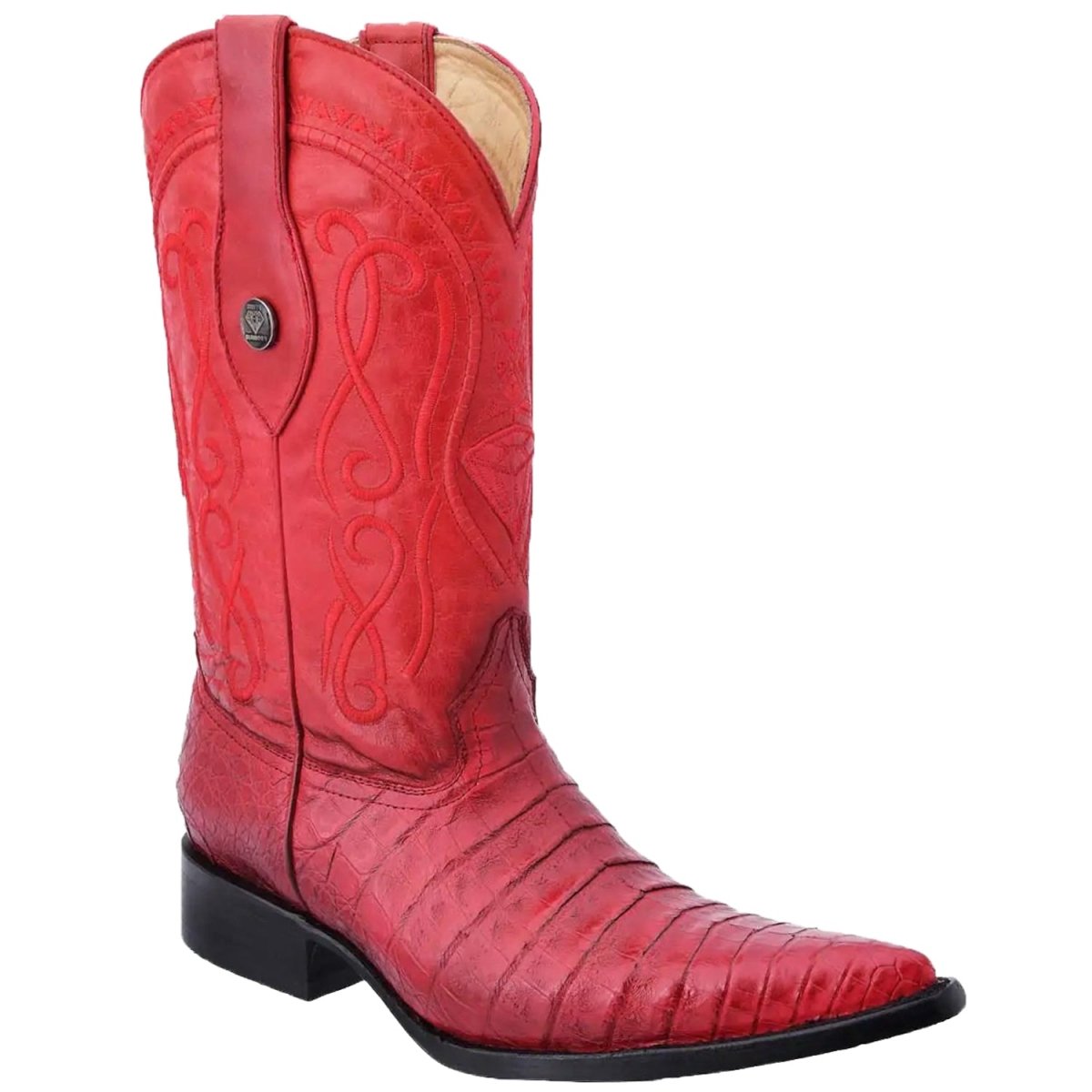 Botas de Cocodrilo Caiman Panza Original 3X Aladino WD-035 - White Diamonds Boots