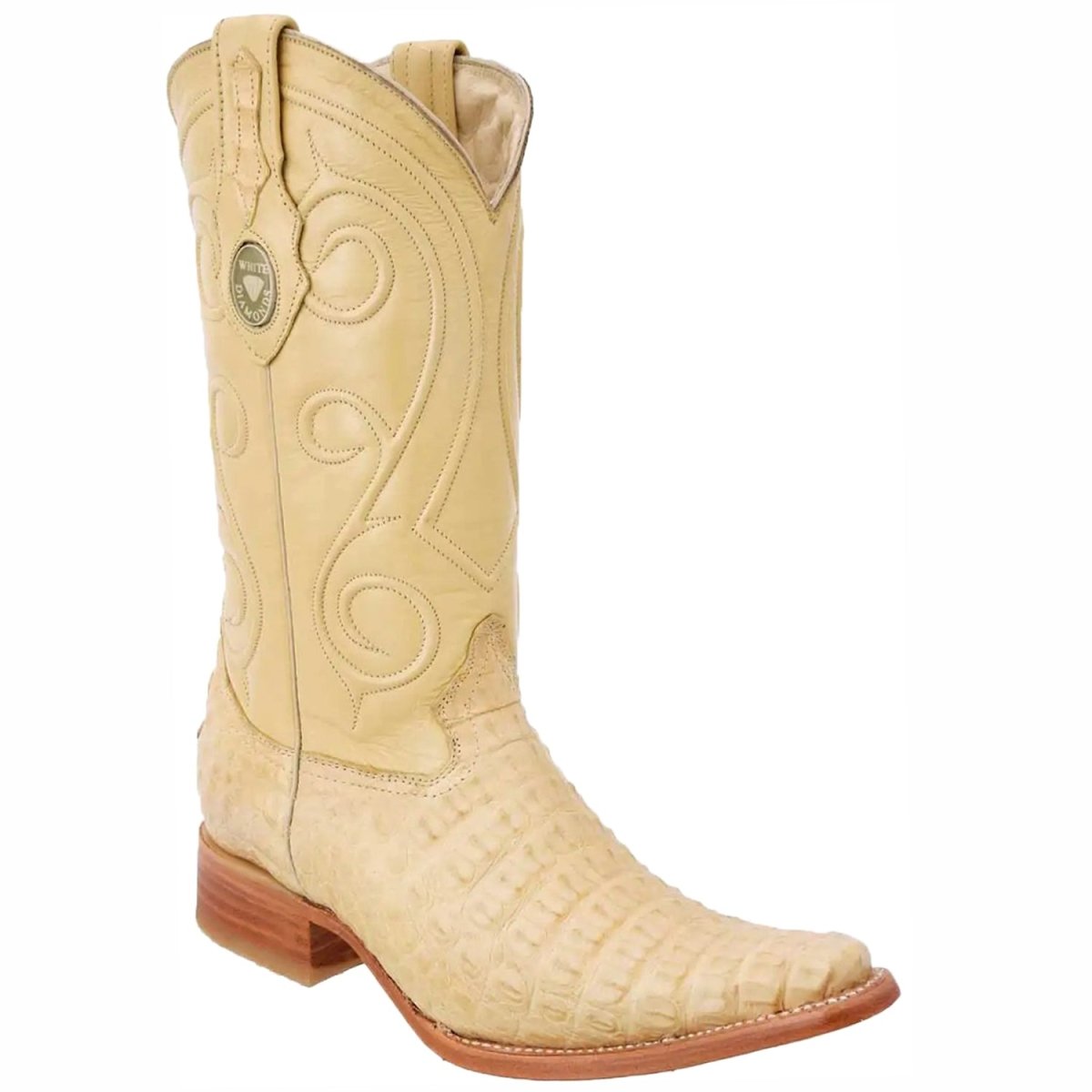 Botas de Cocodrilo Caiman Panza Original Horma 400 WD-145 - White Diamonds Boots