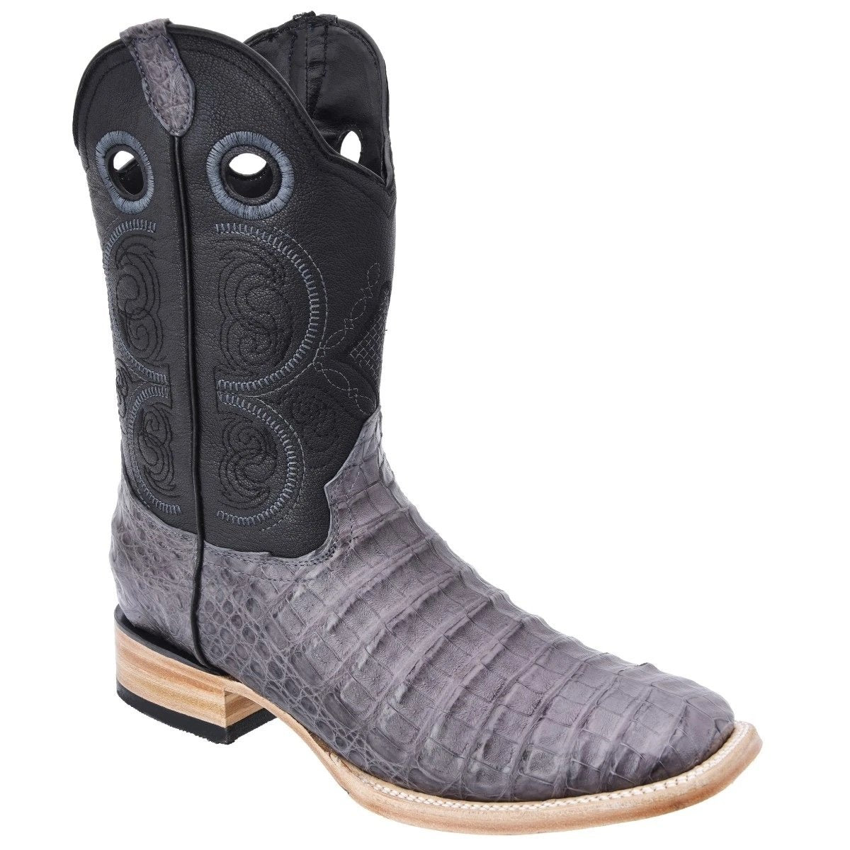 Botas de Cocodrilo Caiman Panza Original Horma Rodeo WD-308 - White Diamonds Boots