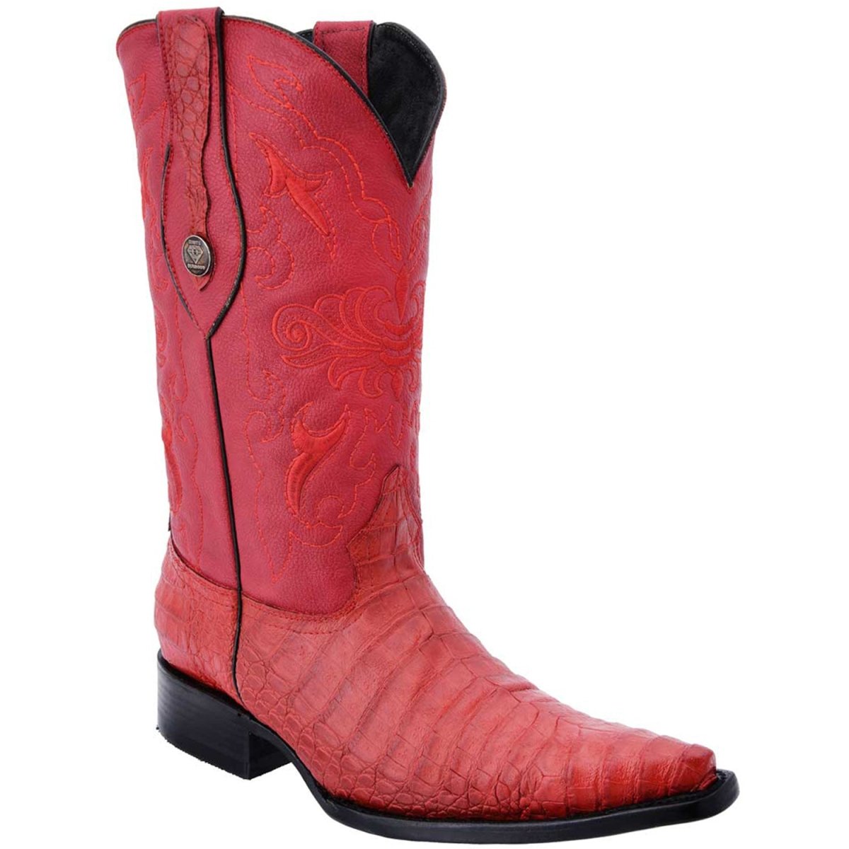 Botas de Cocodrilo Grabada Horma 3X Aladino WD-091 - White Diamonds Boots