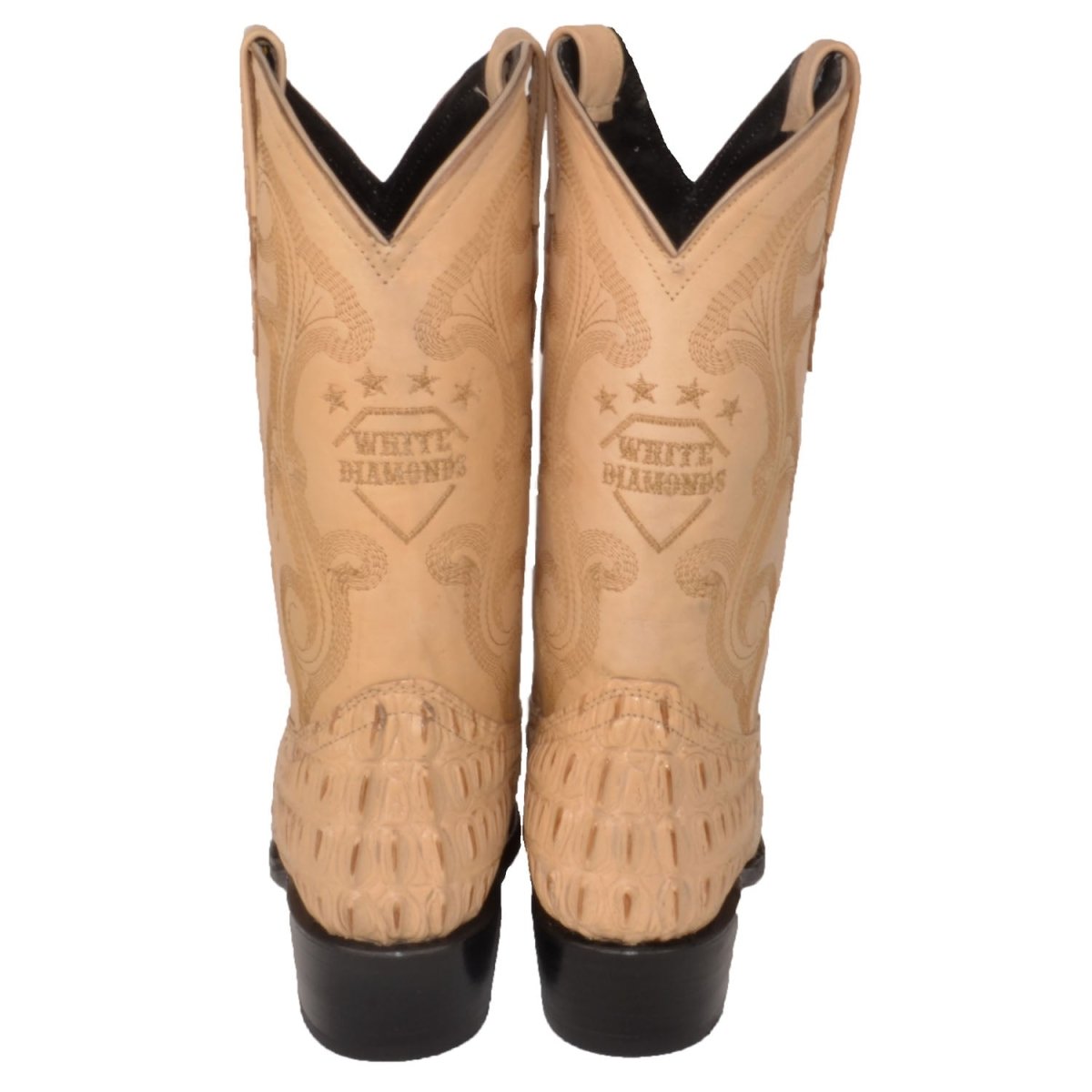 Botas de Cocodrilo Grabada Horma Puntal 900 WD-232 - White Diamonds Boots
