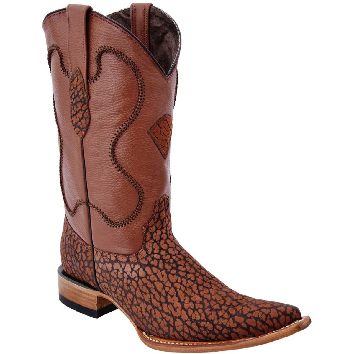 Botas de Cuello de Toro Original Horma 3X Aladino Color Cognac WD-086 - White Diamonds