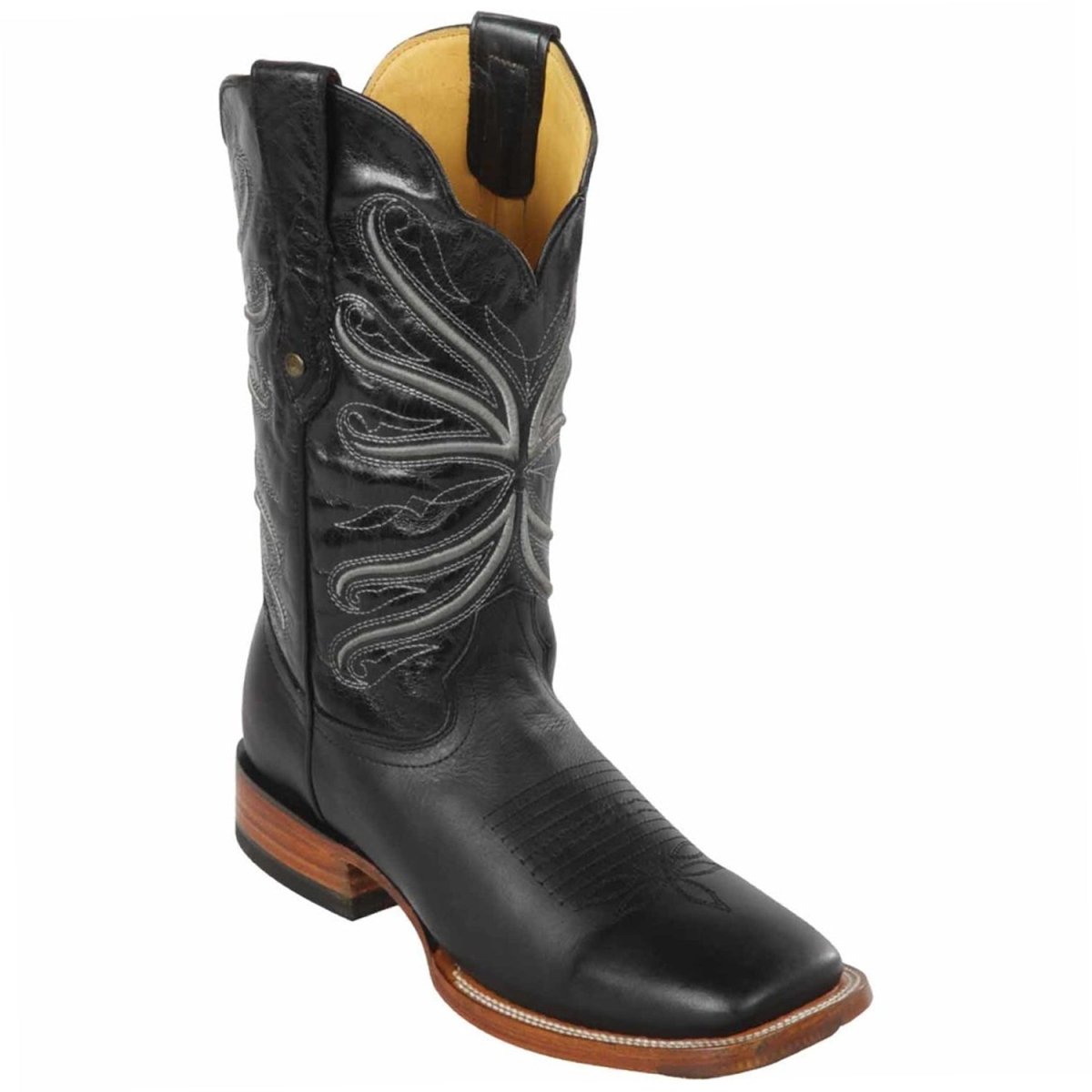 Botas Vaqueras de Cuero Crazy Horma Rodeo Color Negro GEN