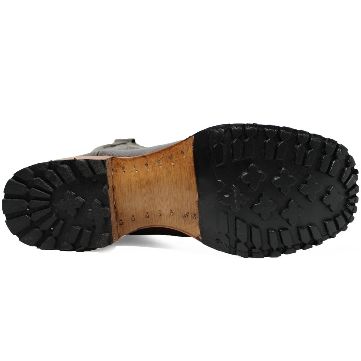 Botas de Cuero Cuello de Toro Original Horma Rodeo Suela Tractor WD-284 - White Diamons Boots