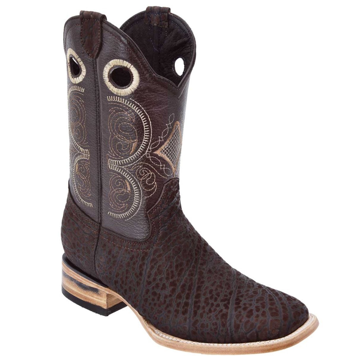 Botas de Cuero Cuello de Toro Original Horma Rodeo WD-287 - White Diamons Boots