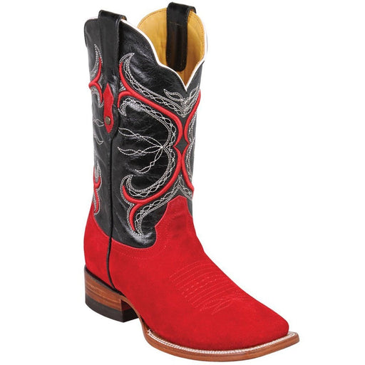 Botas de Cuero Gamuza Horma Rodeo Cuadrada Q8226312 - Quincy Boots