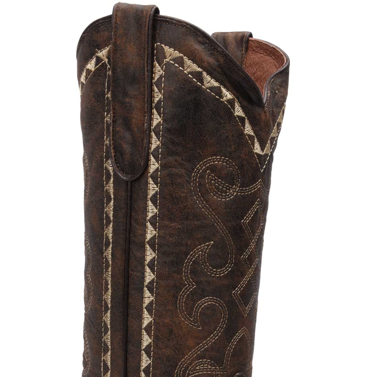 Botas de Cuero Horma Punta Recortada para Mujer WD-470 - White Diamonds Boots