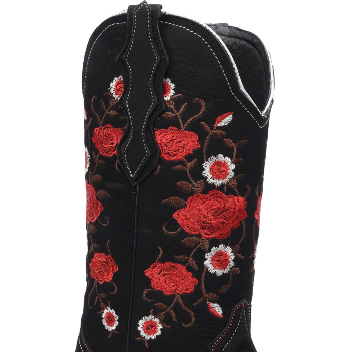 Botas de Cuero Horma Rodeo Nobuck para Mujer WD-494 - White Diamonds Boots