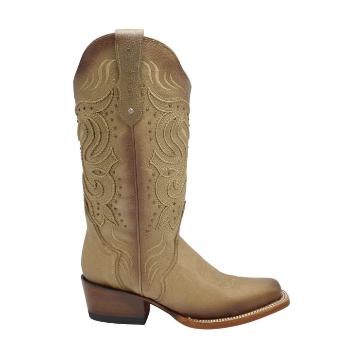 Botas de Cuero Horma Rodeo para Mujer Color Arena JB-STEPHANIESAND - Joe Boots