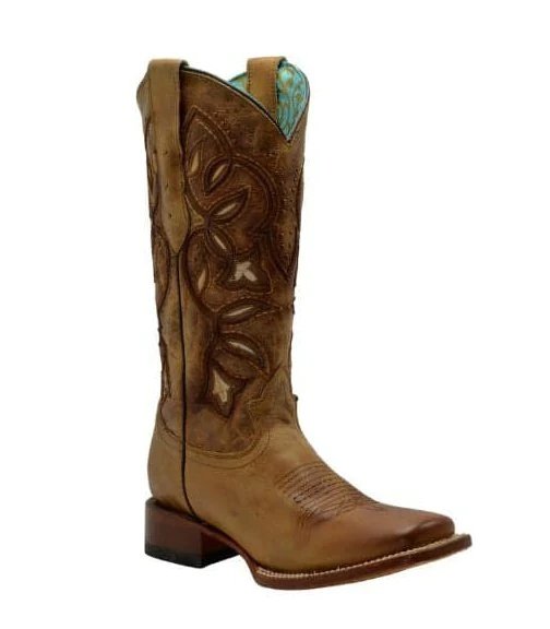 Botas de Cuero Horma Rodeo para Mujer Color Miel JB-RCANTONIA - Joe Boots