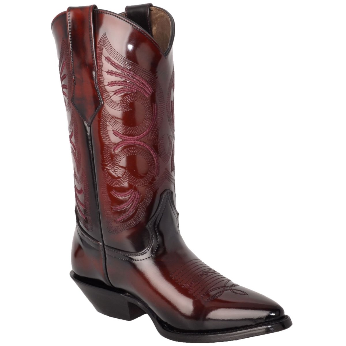 Botas de Cuero Original Camaleon Horma Puntal Color Vino JB-900CVINO - Joe Boots