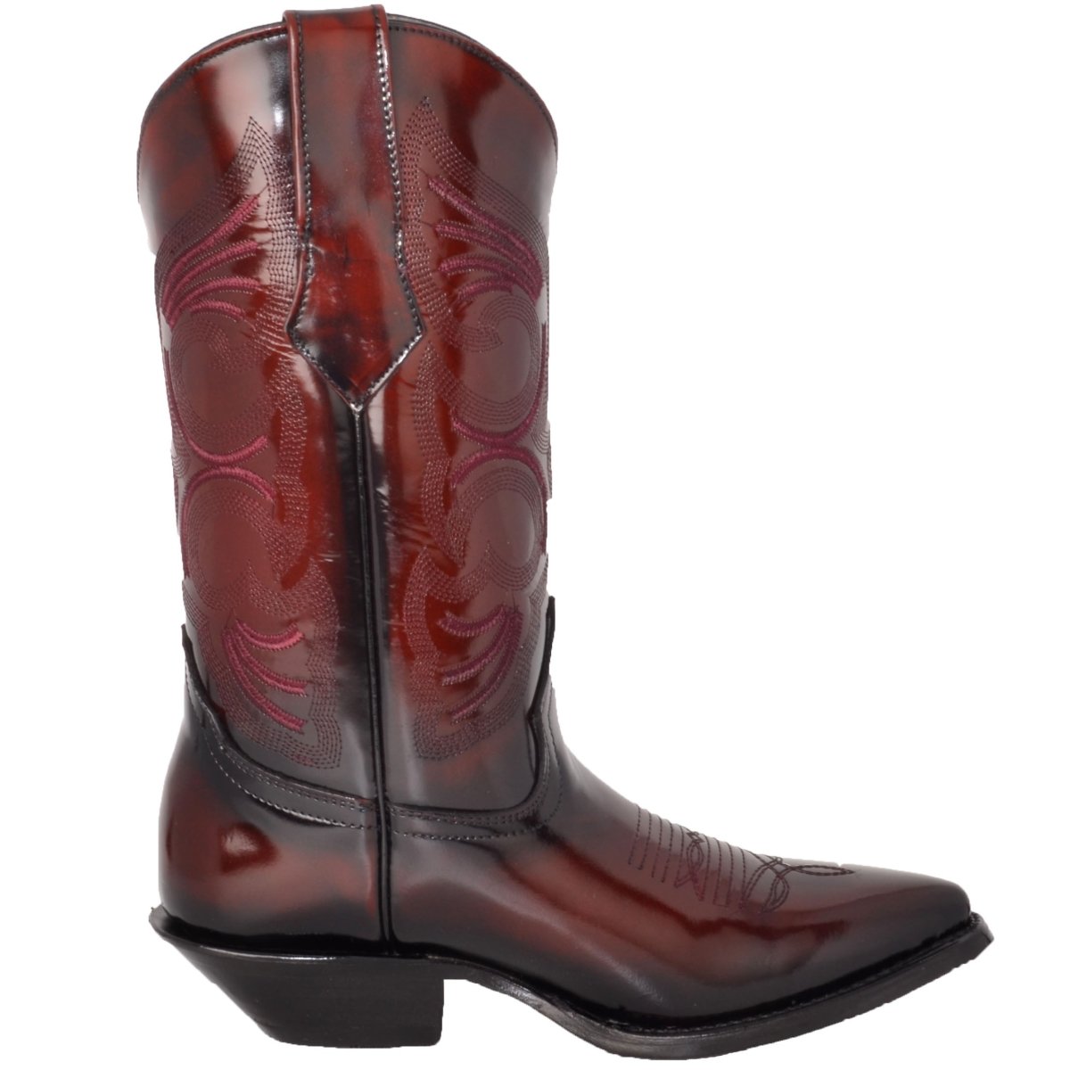 Botas de Cuero Original Camaleon Horma Puntal Color Vino JB-900CVINO - Joe Boots
