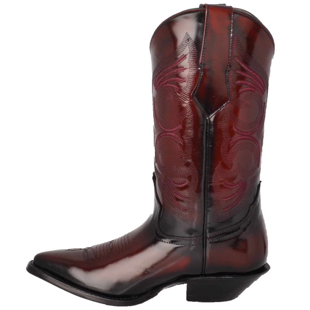 Botas de Cuero Original Camaleon Horma Puntal Color Vino JB-900CVINO - Joe Boots