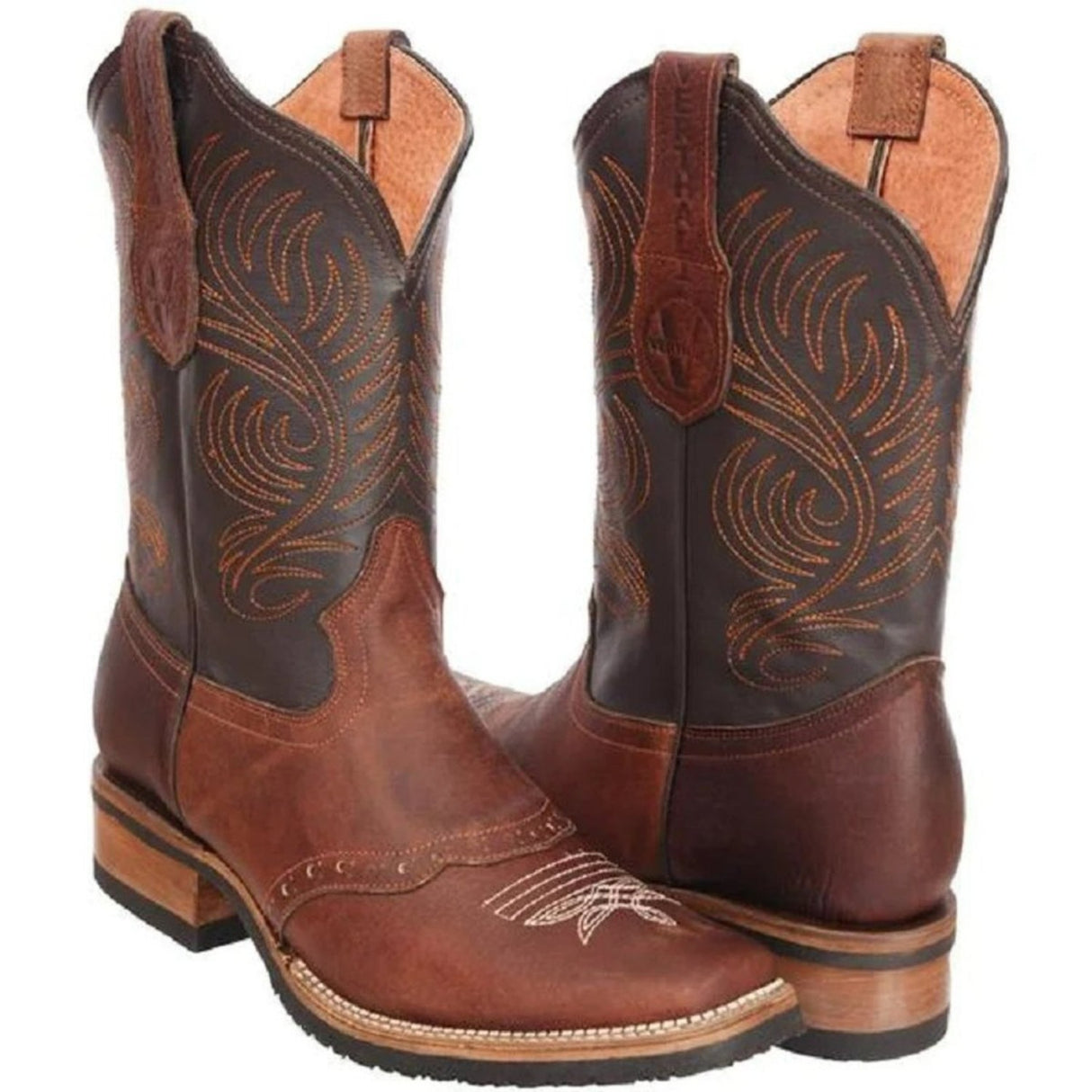 Botas de Cuero Original Horma Rodeo Color Shedron Suela de Hule JB-VE514S - Joe Boots