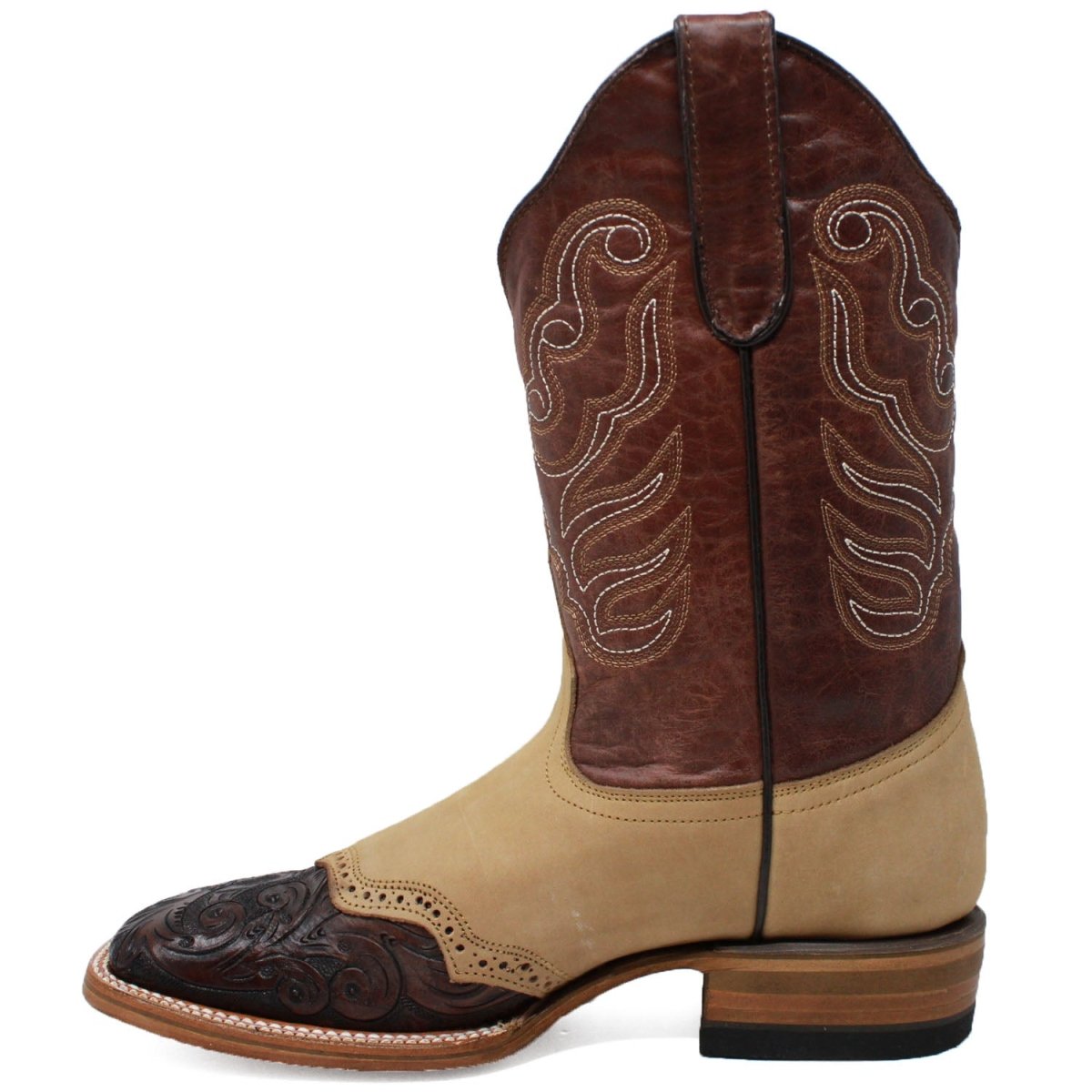 Botas de Cuero Punta Cincelada Original Horma Rodeo WD-281 - White Diamons Boots