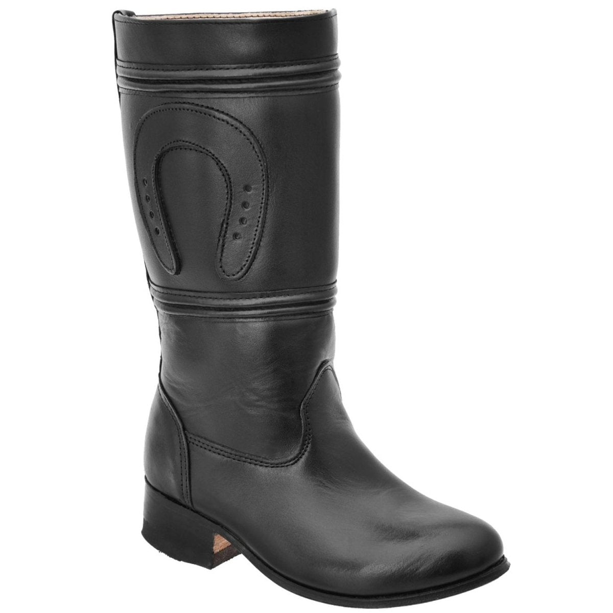 Botas de Escaramuza para Niña Cuero Napa Original Color Negro WD-357 - White Diamonds Boots