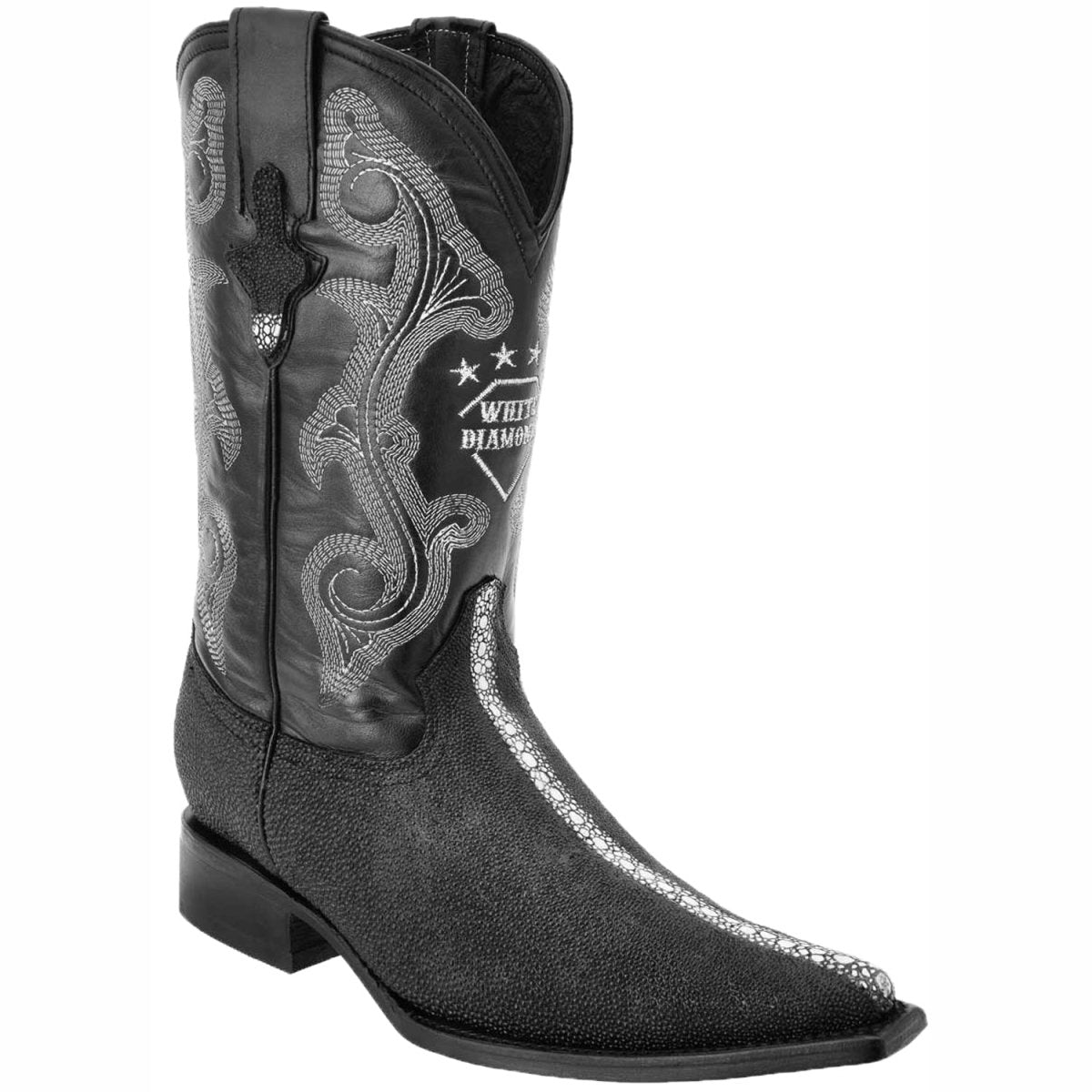 Botas de Mantarraya PC Grabada Horma 3X Aladino WD-142 - White Diamonds Boots