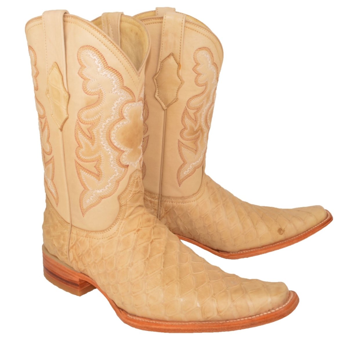 Botas de Oso Hormiguero Grabado Horma Europea Cuadrada WD-165 - White Diamonds